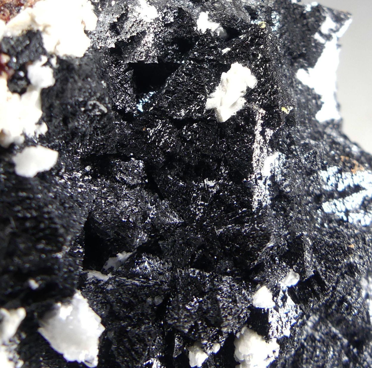 Hausmannite With Andradite Datolite & Baryte