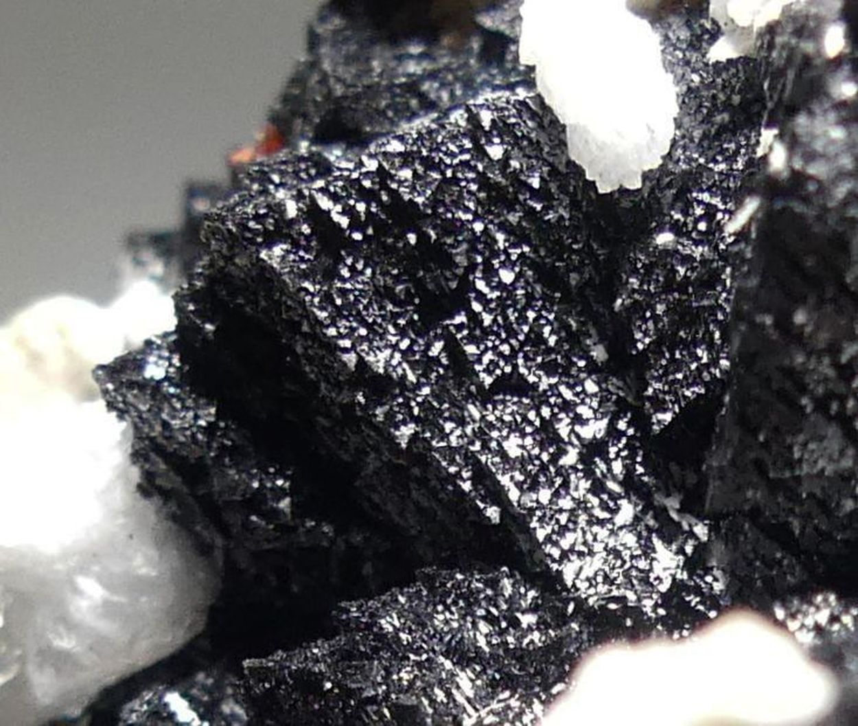 Hausmannite With Andradite Datolite & Baryte
