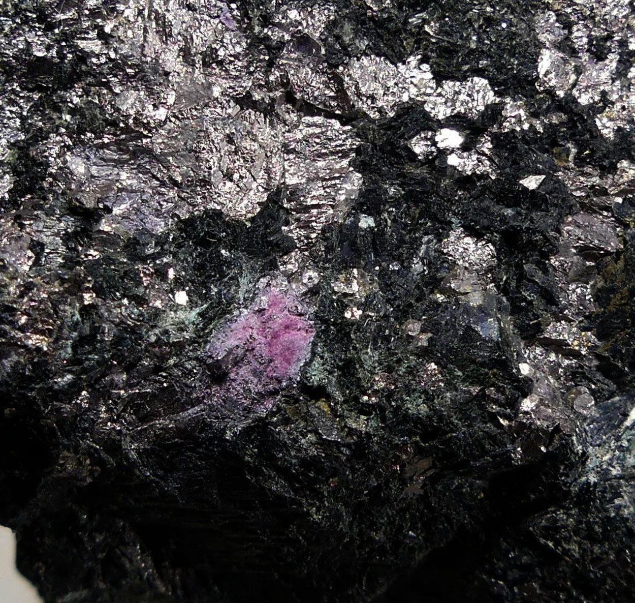 Löllingite Safflorite Erythrite & Hornblende