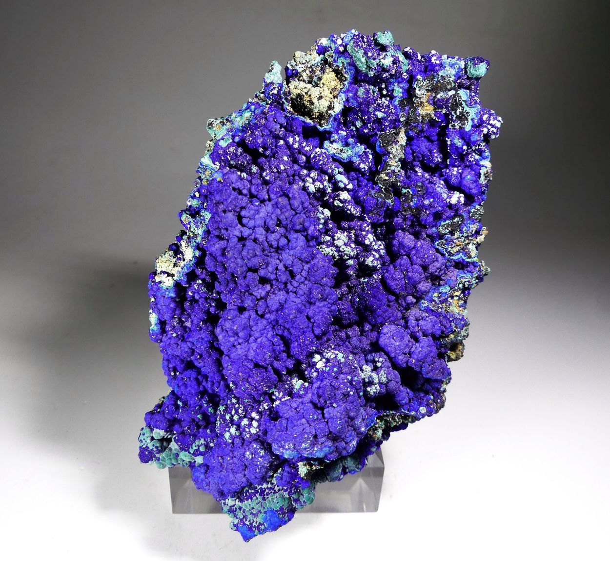 Azurite With Malachite