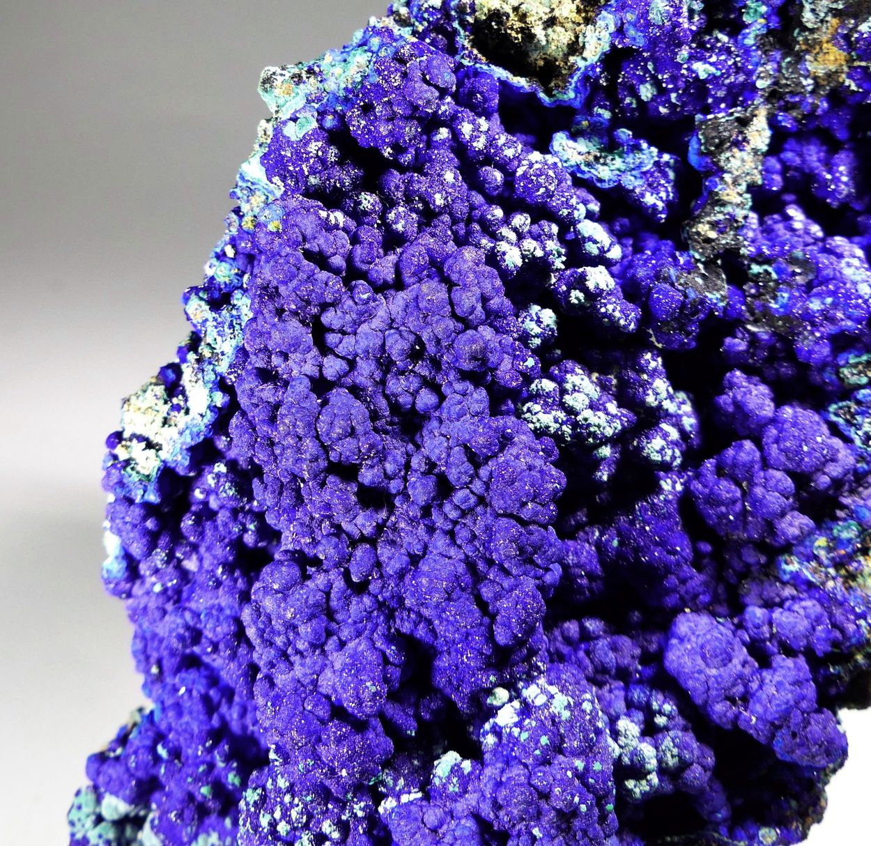 Azurite With Malachite