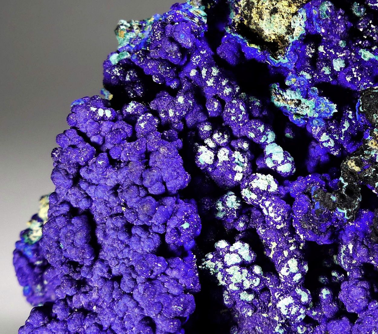 Azurite With Malachite