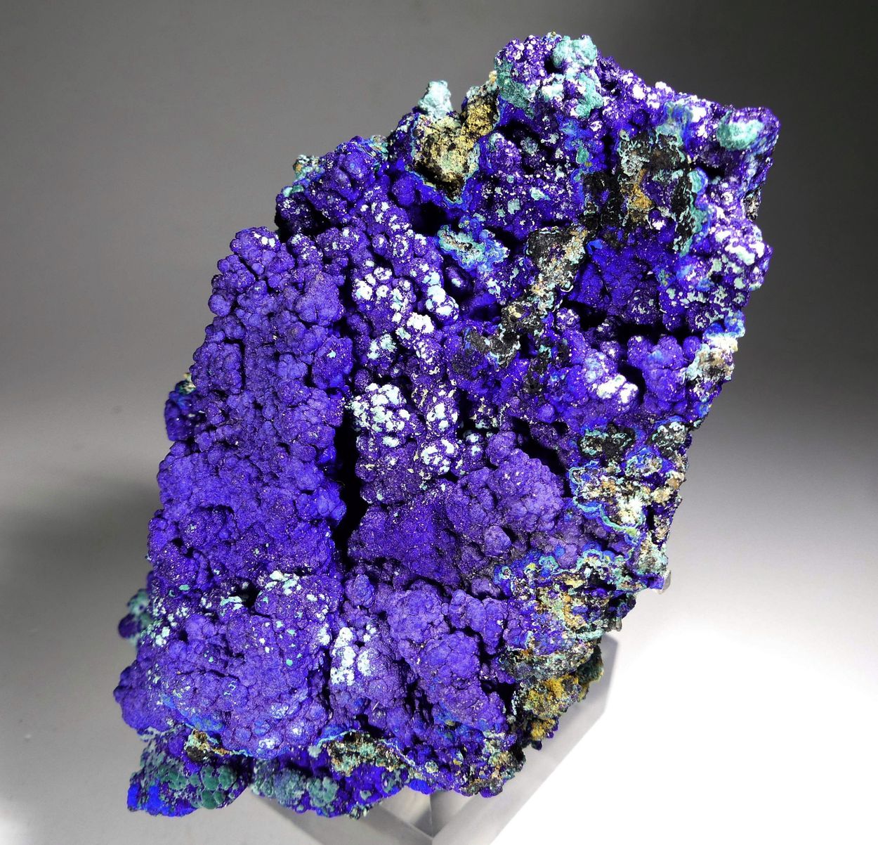 Azurite With Malachite