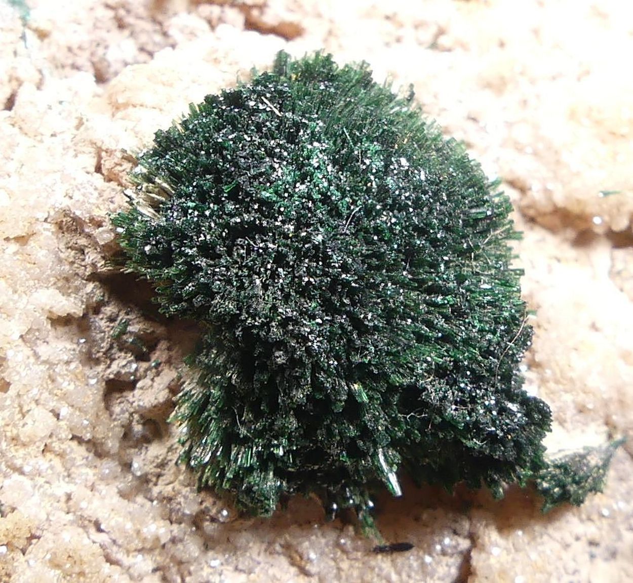 Malachite On Dolomite