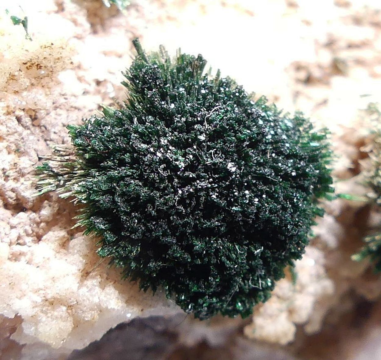 Malachite On Dolomite