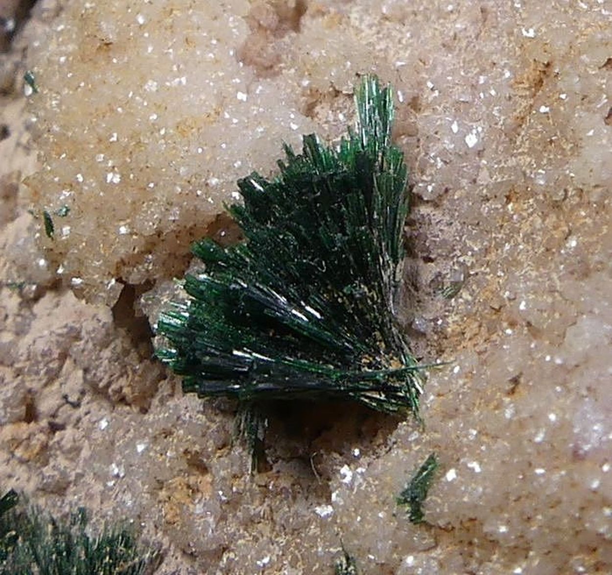 Malachite On Dolomite