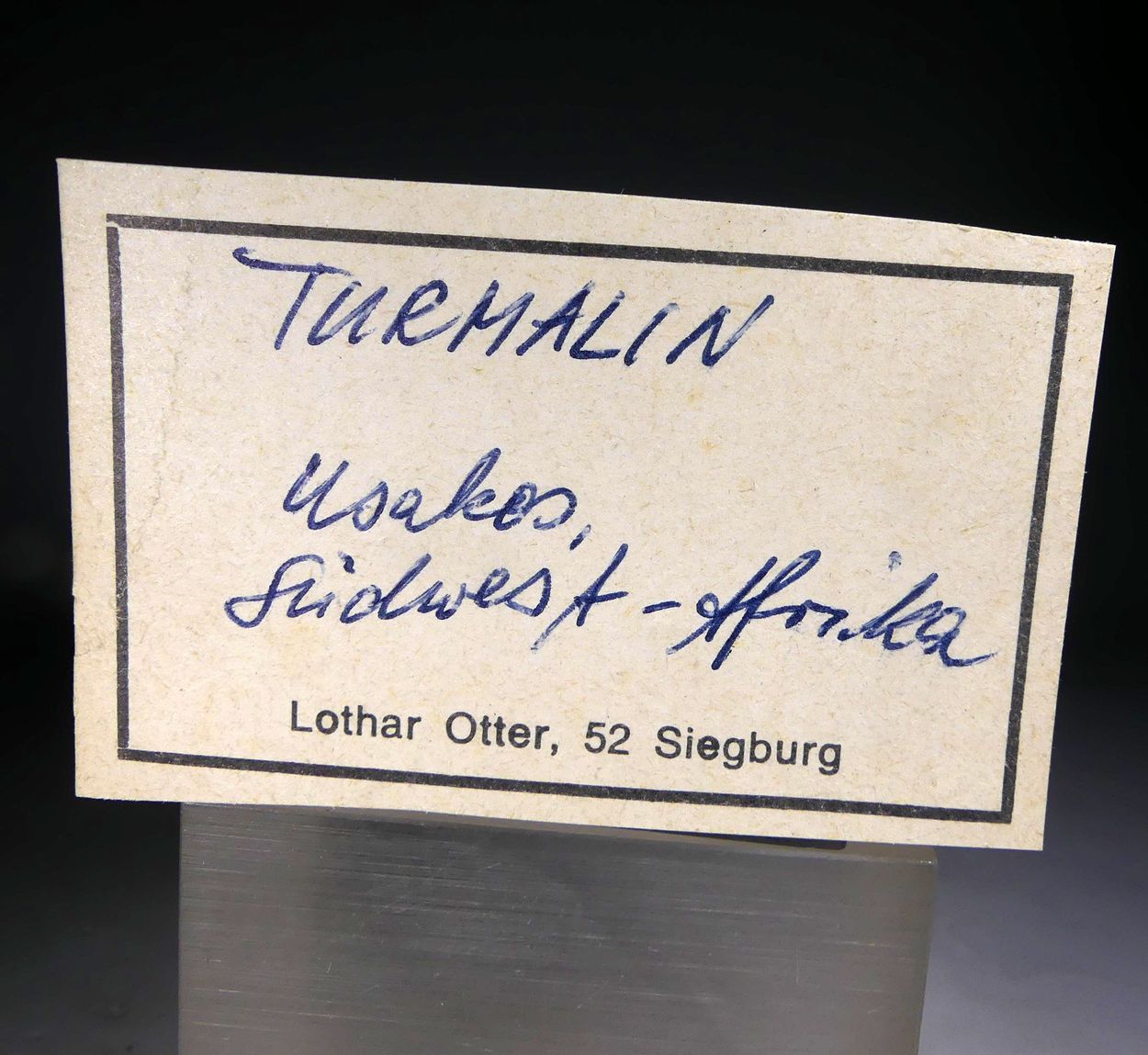 Tourmaline Var Cuprian Elbaite