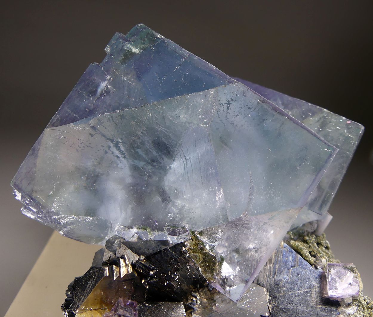 Fluorite With Arsenopyrite