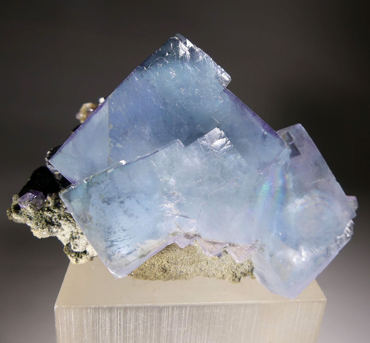 Fluorite With Arsenopyrite
