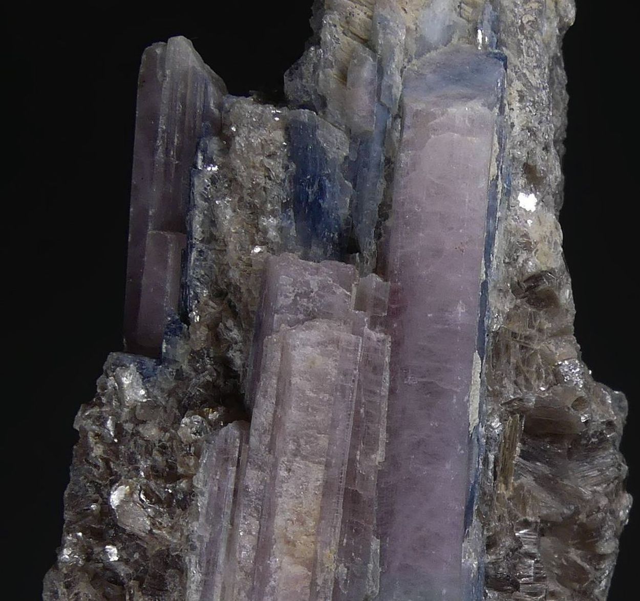 Tourmaline Var Cuprian Elbaite With Muscovite