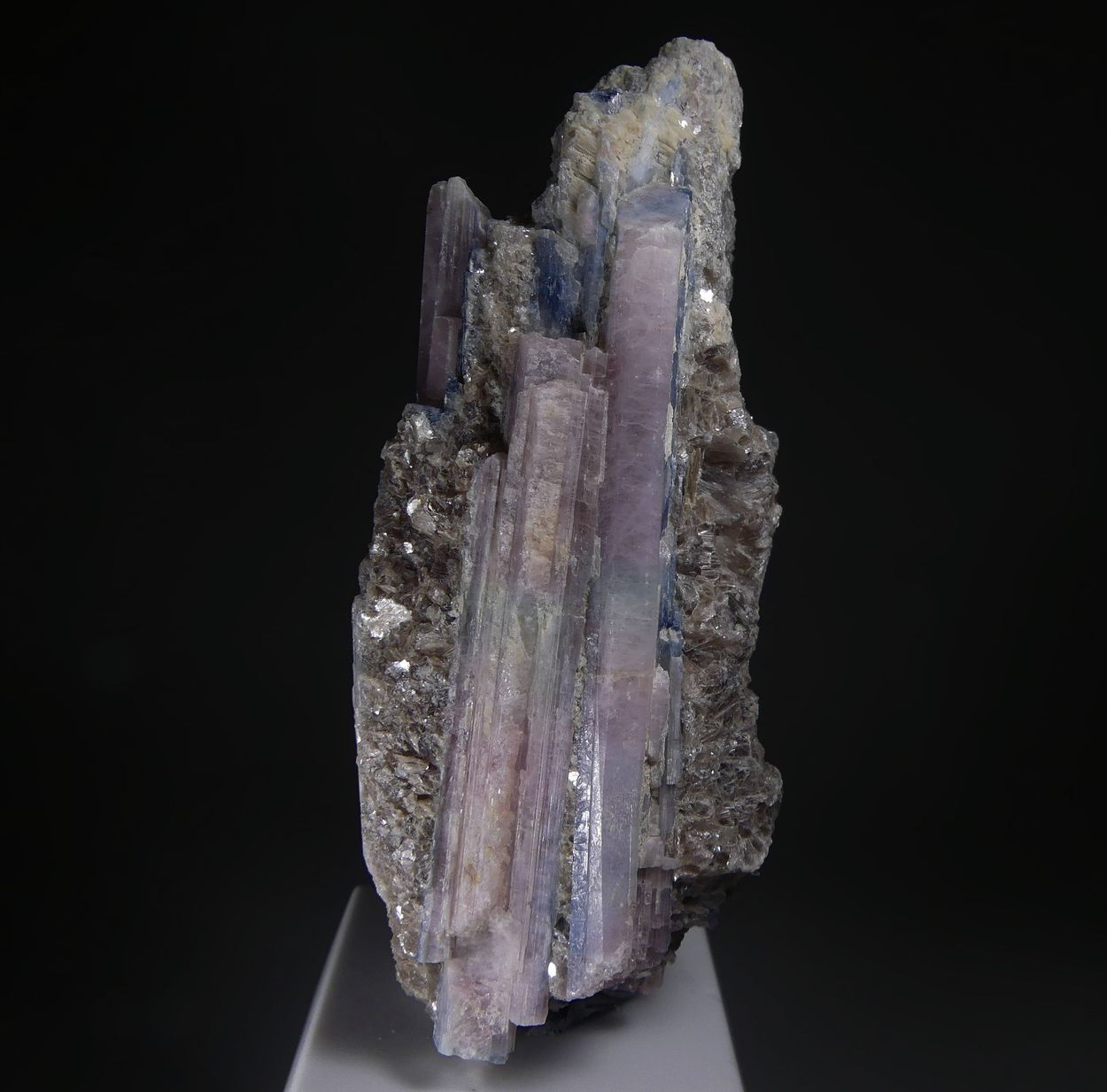 Tourmaline Var Cuprian Elbaite With Muscovite
