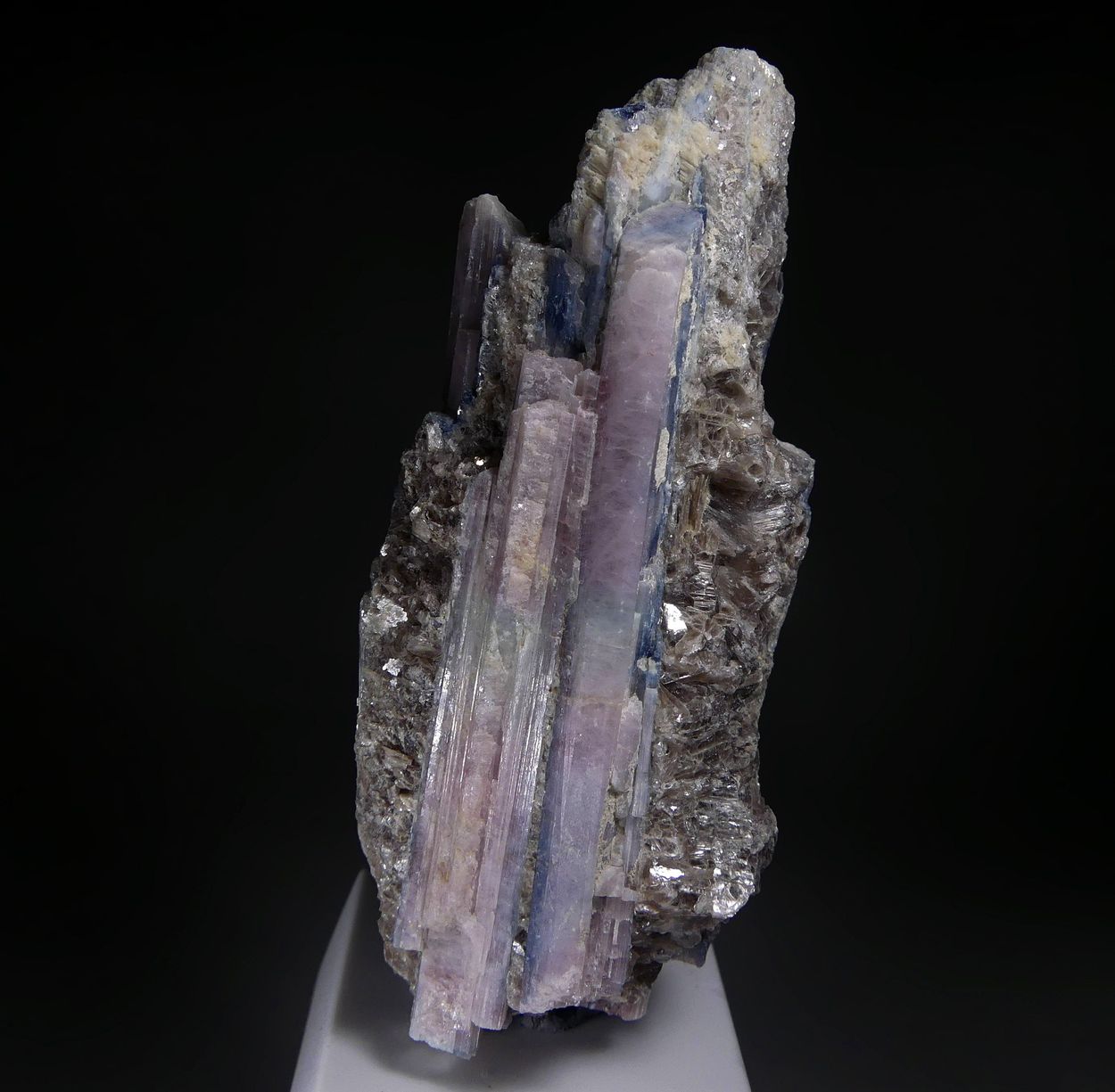 Tourmaline Var Cuprian Elbaite With Muscovite