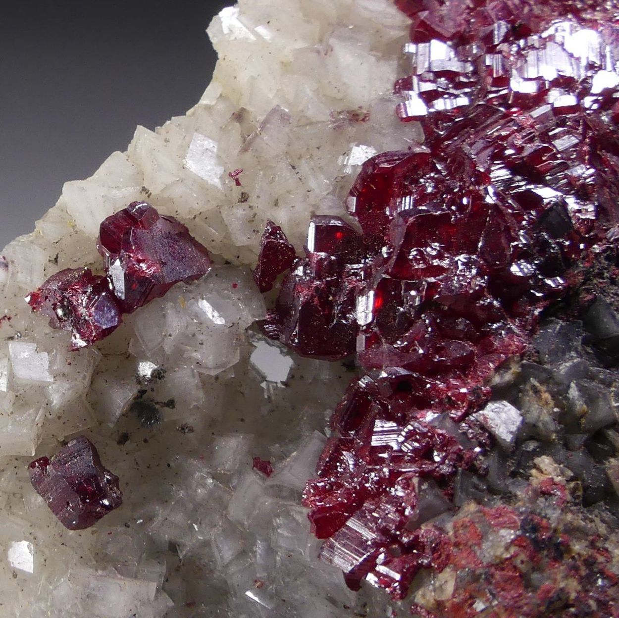 Cinnabar On Dolomite