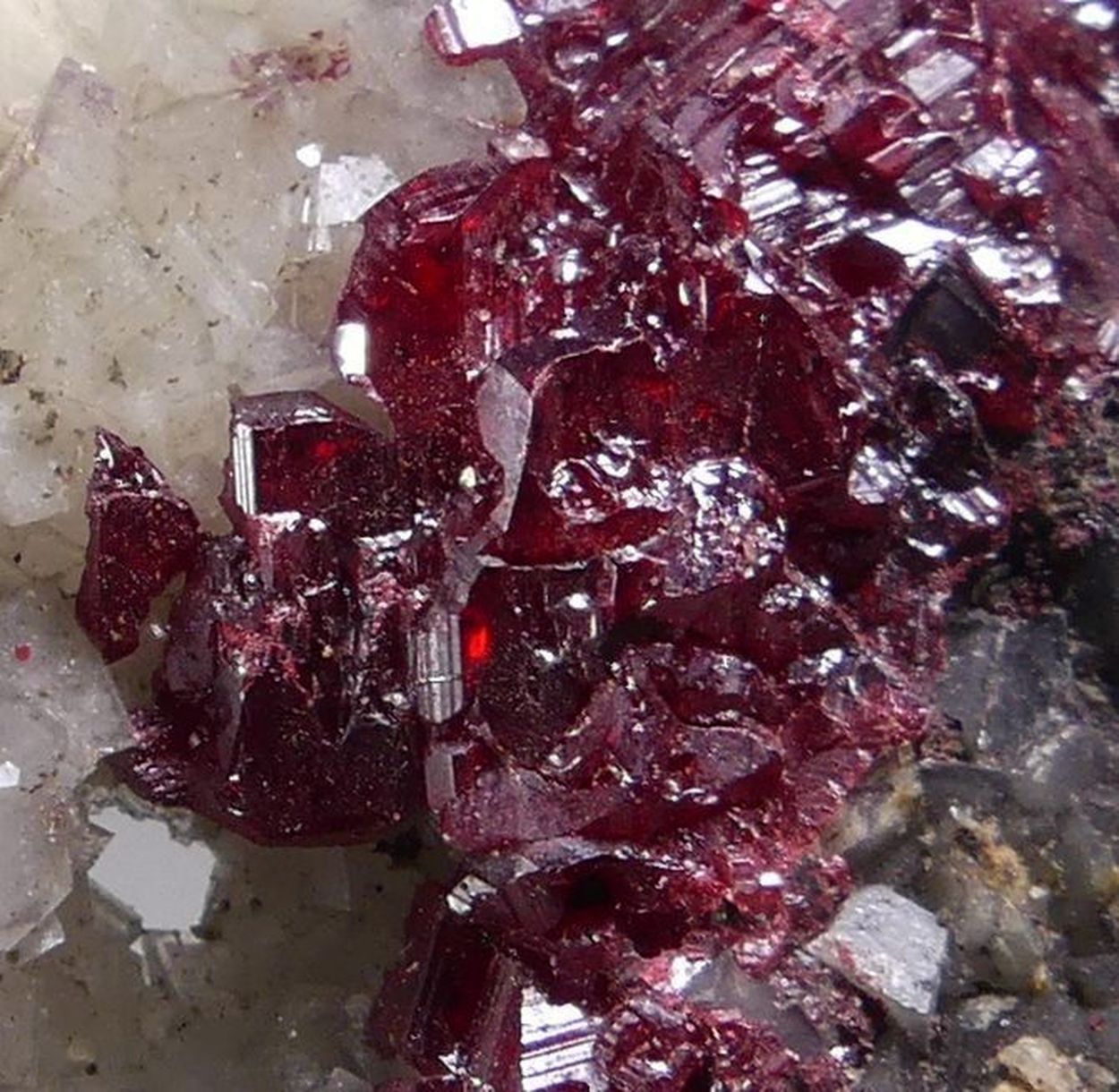 Cinnabar On Dolomite