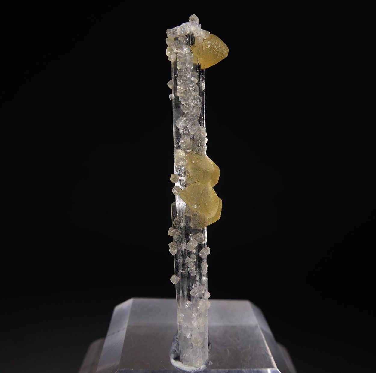 Calcite On Scolecite