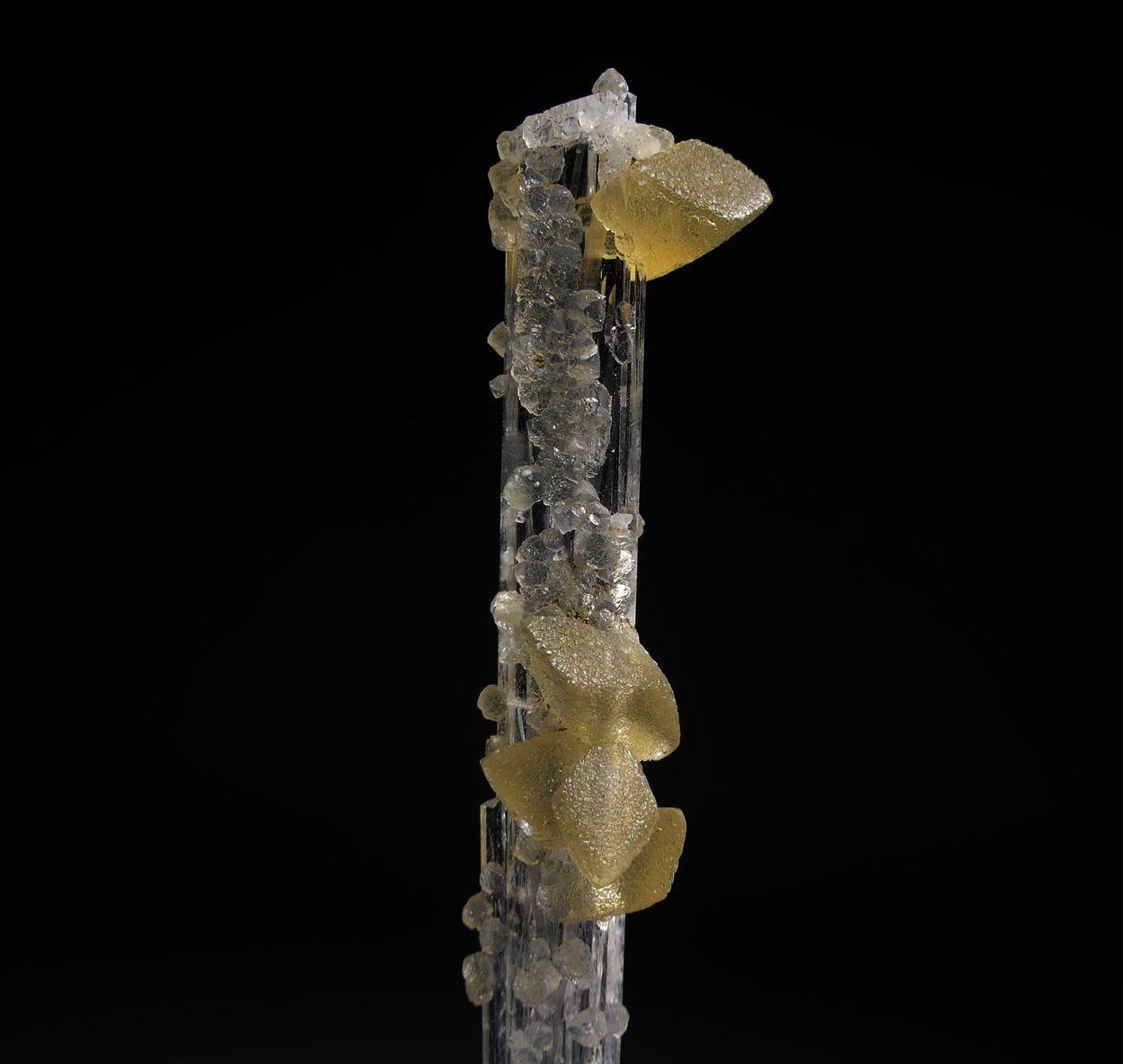 Calcite On Scolecite