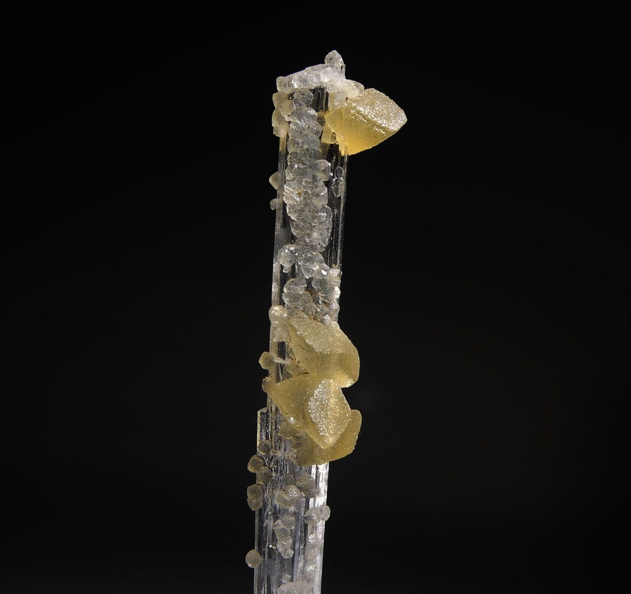 Calcite On Scolecite
