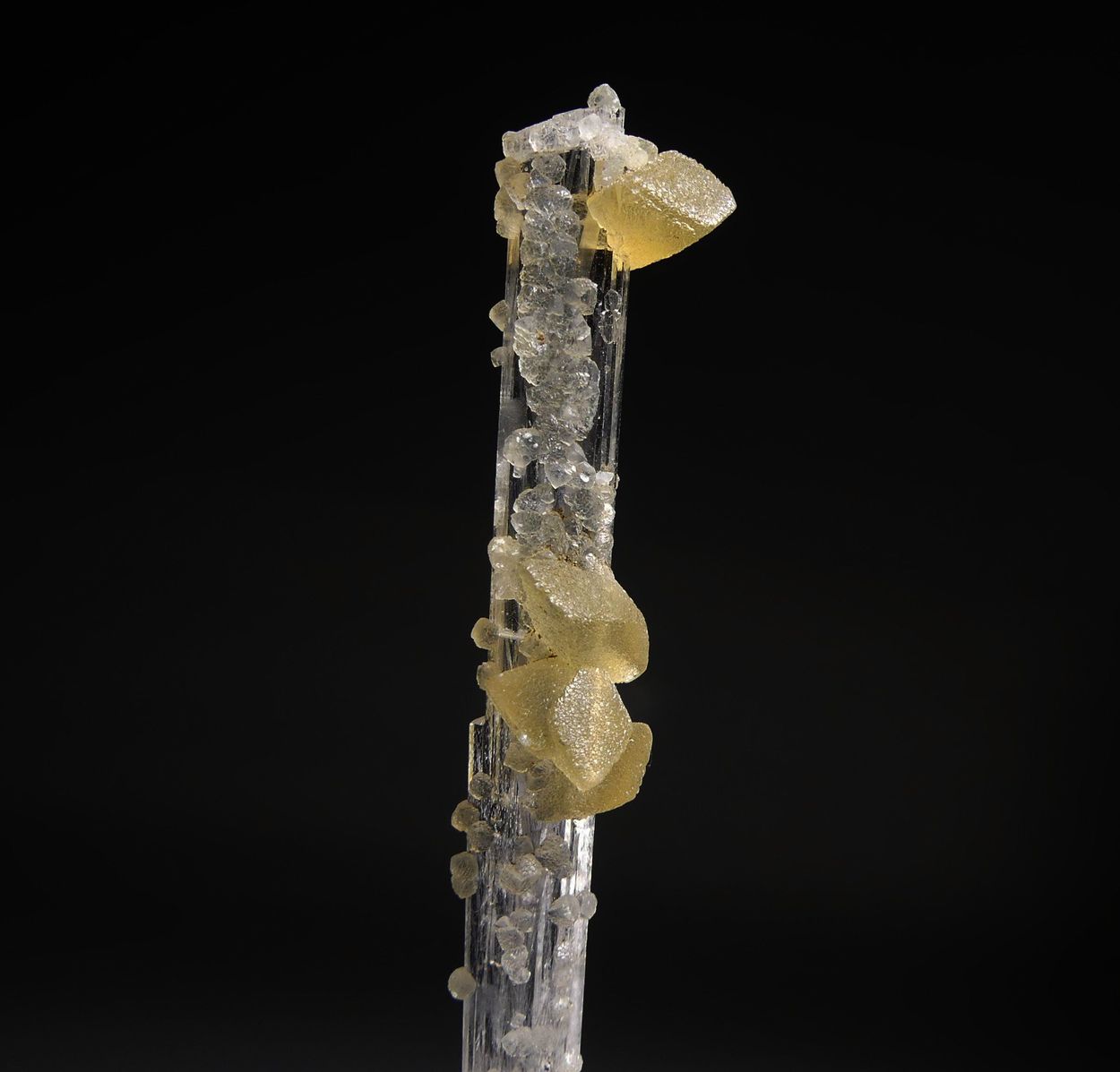 Calcite On Scolecite