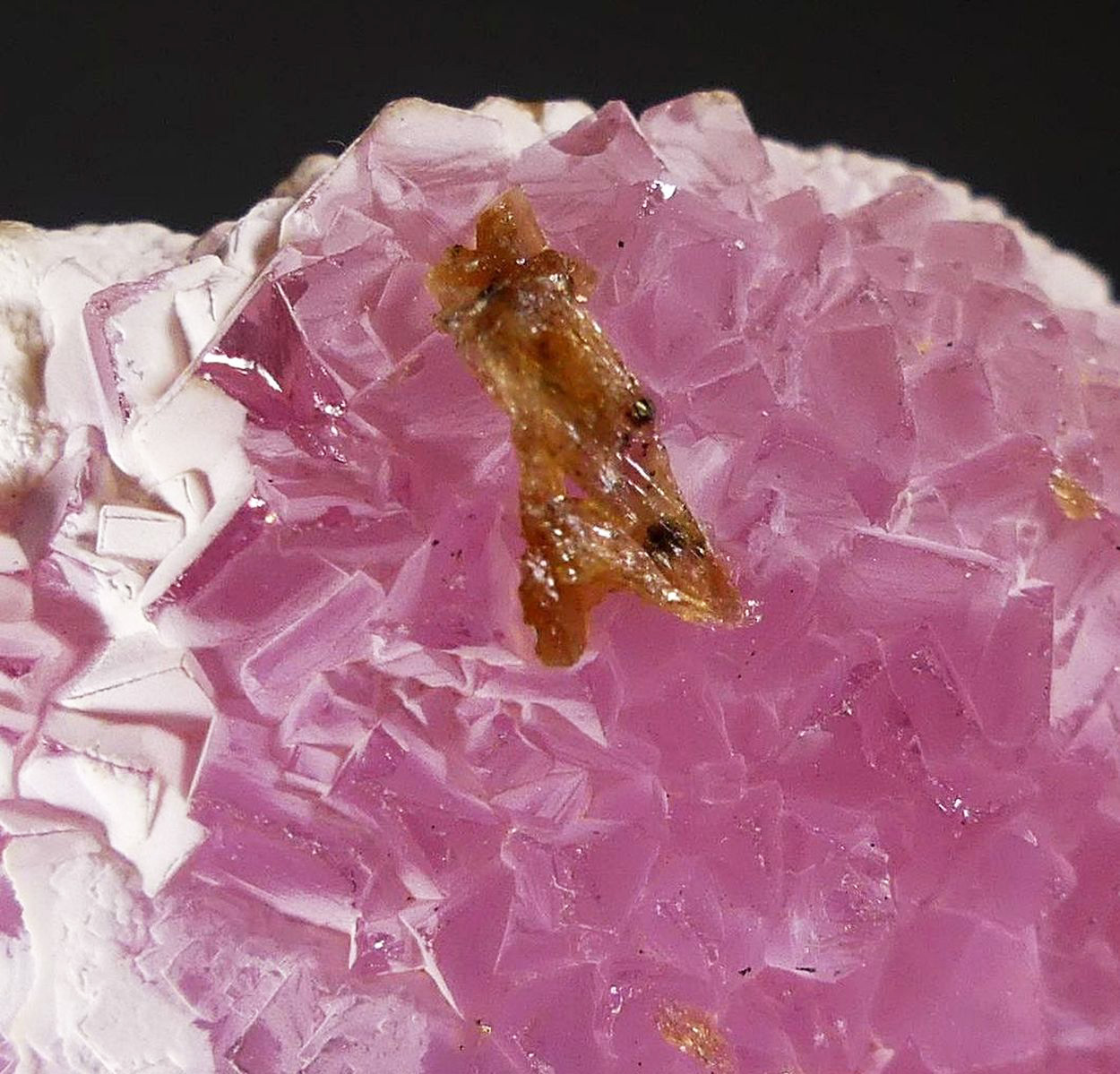Eosphorite On Rose Quartz