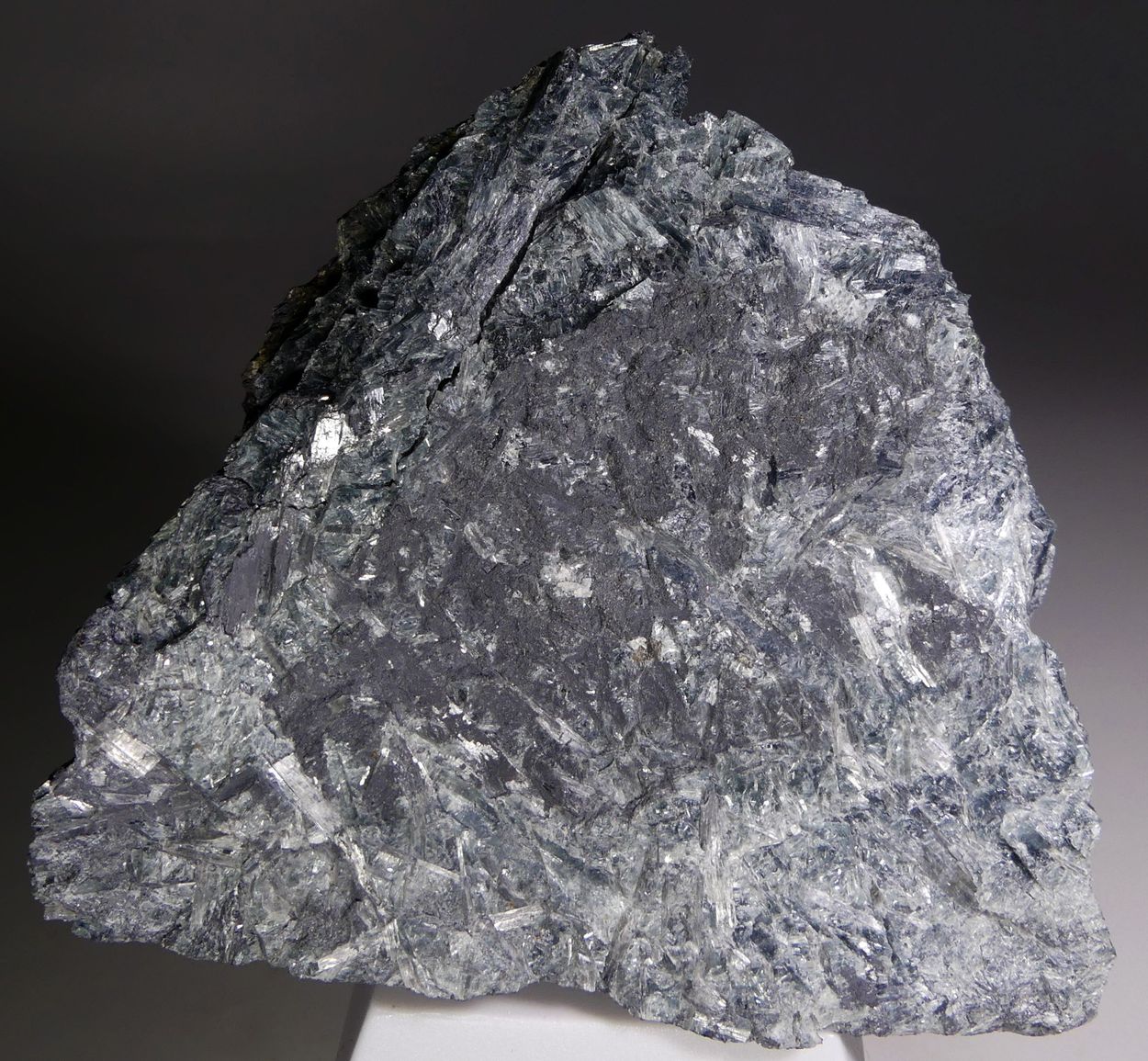 Native Lead On Actinolite