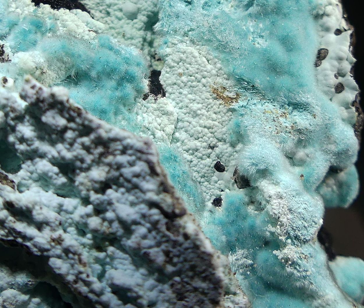Agardite-(La) On Gibbsite