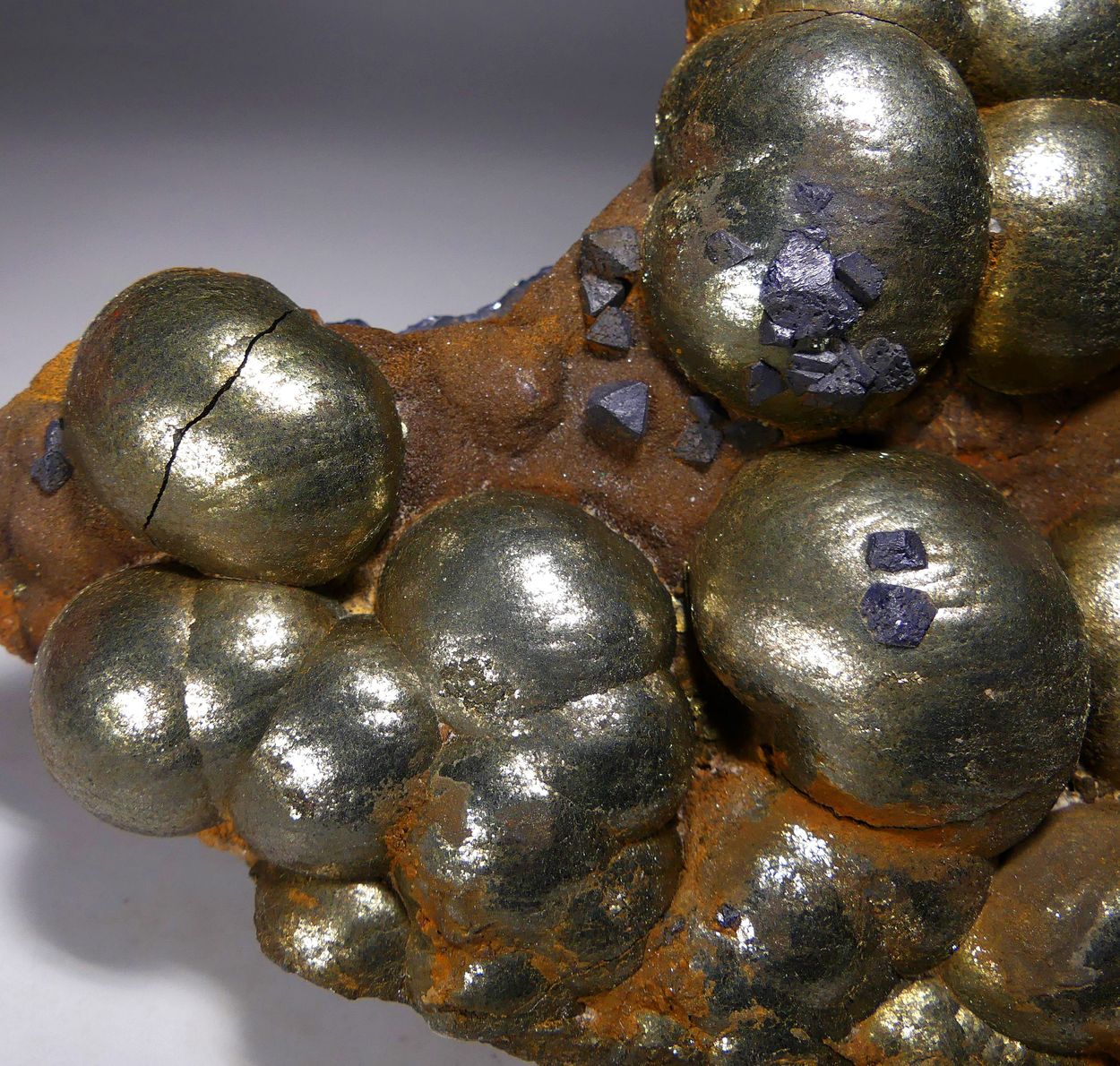 Marcasite With Galena On Sphalerite