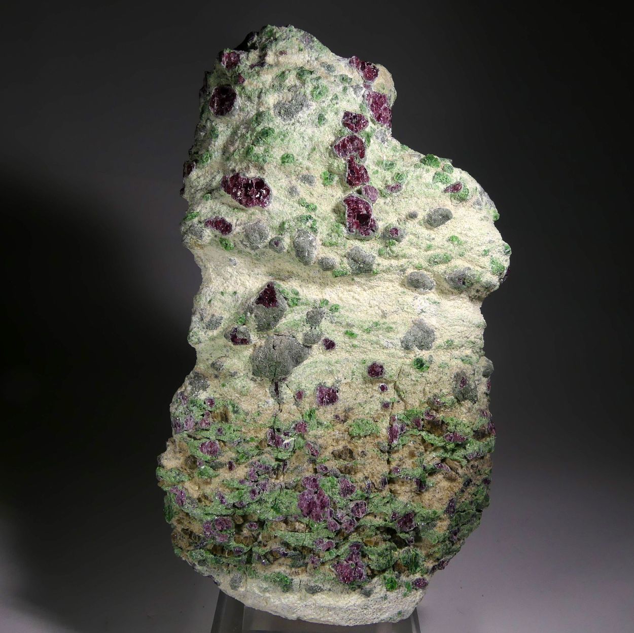 Pyrope With Chromian Diopside Forsterite & Kelyphite