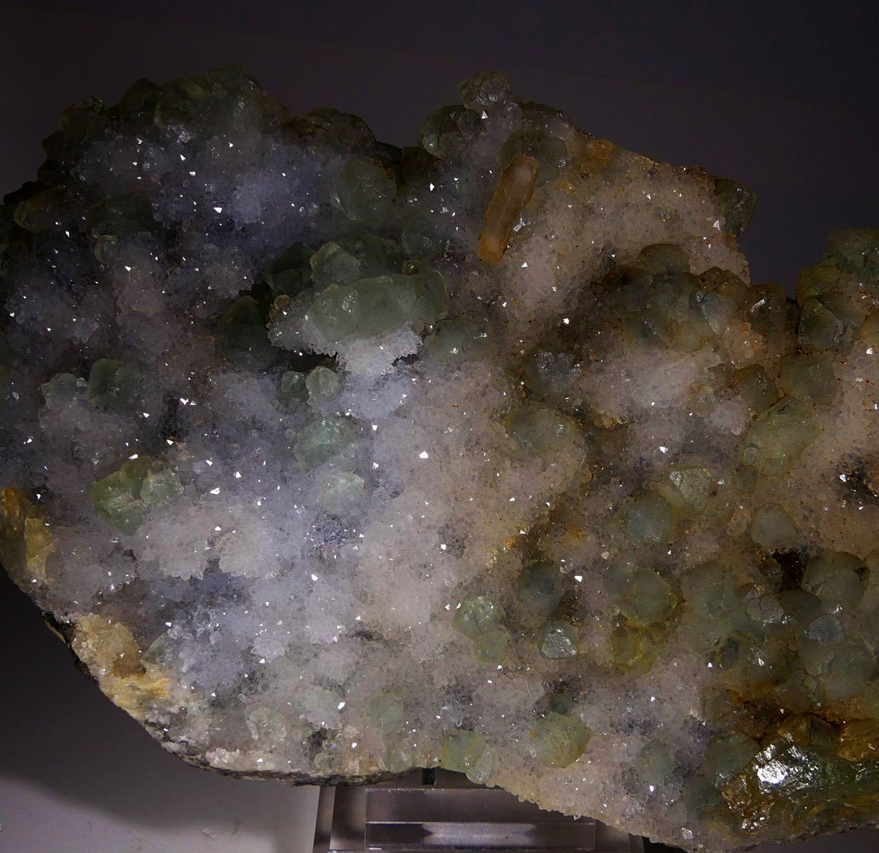 Fluorite & Baryte On Quartz