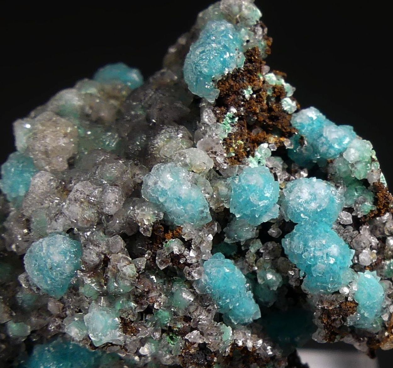 Rosasite With Calcite