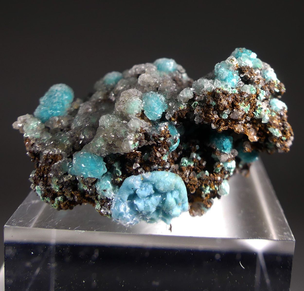 Rosasite With Calcite