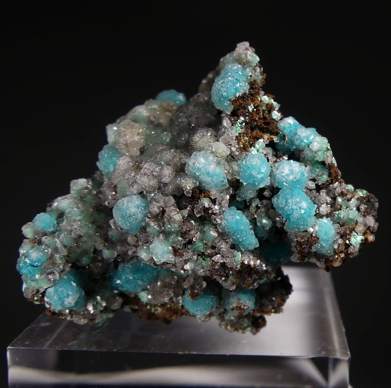Rosasite With Calcite