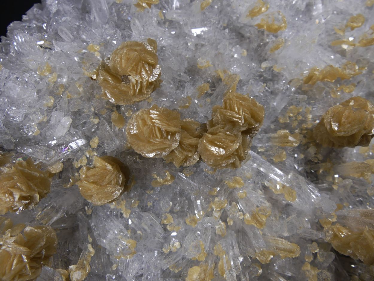 Siderite On Rock Crystal