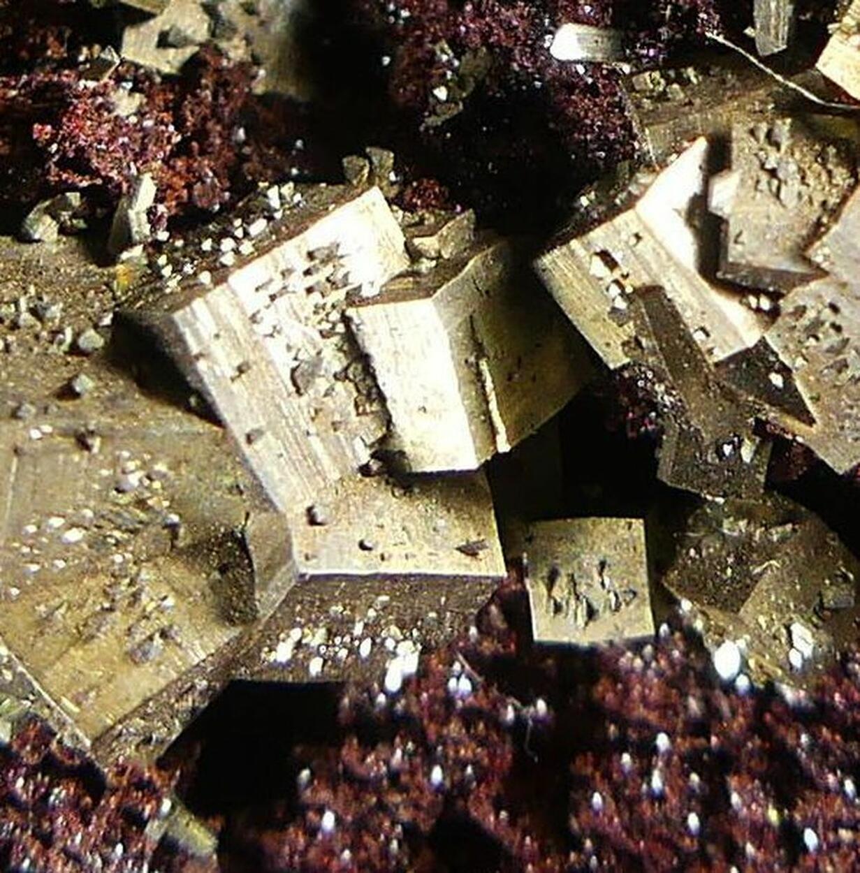 Pyrite On Hematite