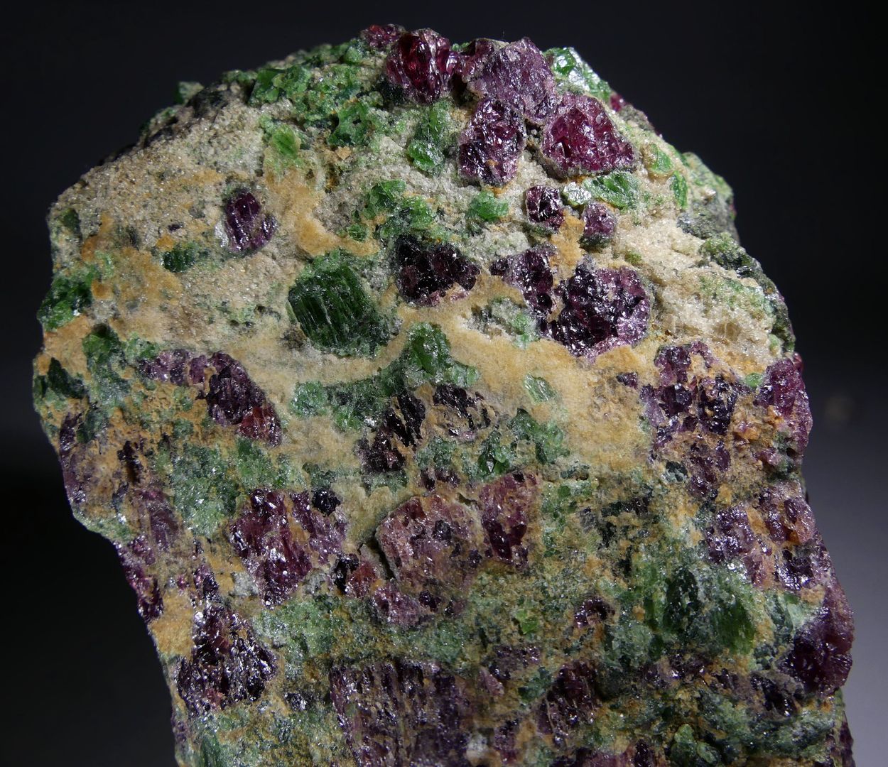 Pyrope Chromian Diopside & Forsterite