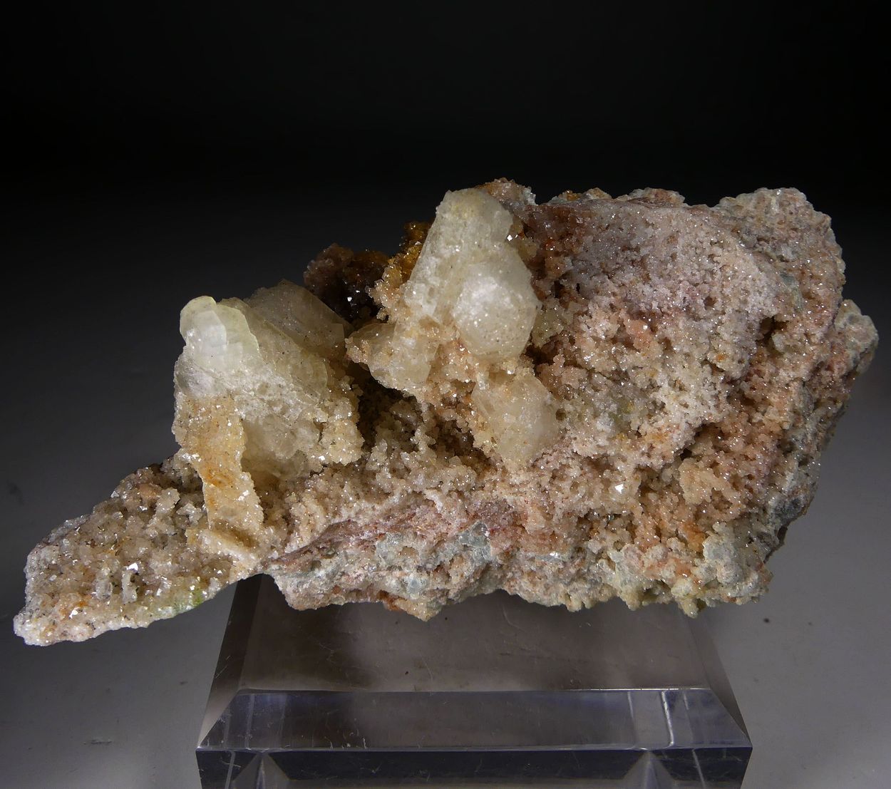 Tarnowitzite On Willemite & Dolomite