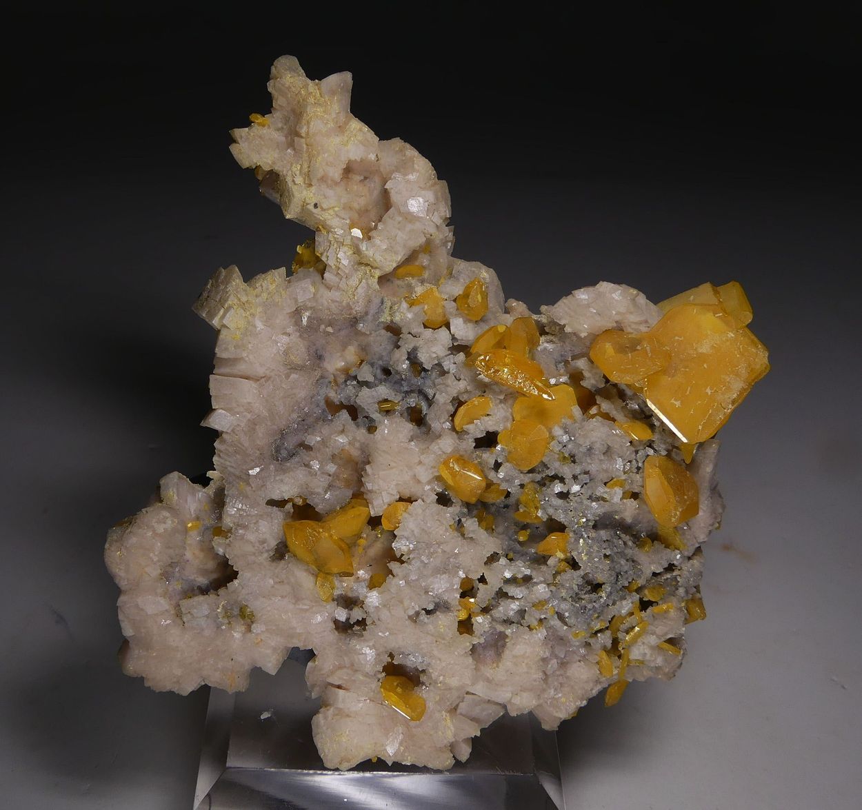 Wulfenite On Dolomite