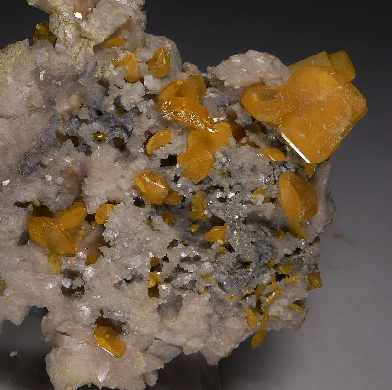 Wulfenite On Dolomite