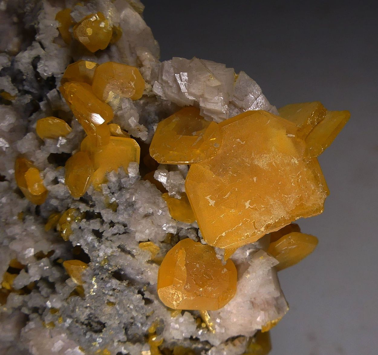 Wulfenite On Dolomite