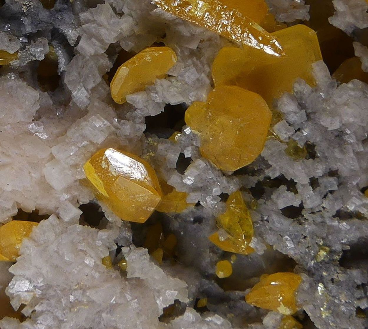 Wulfenite On Dolomite