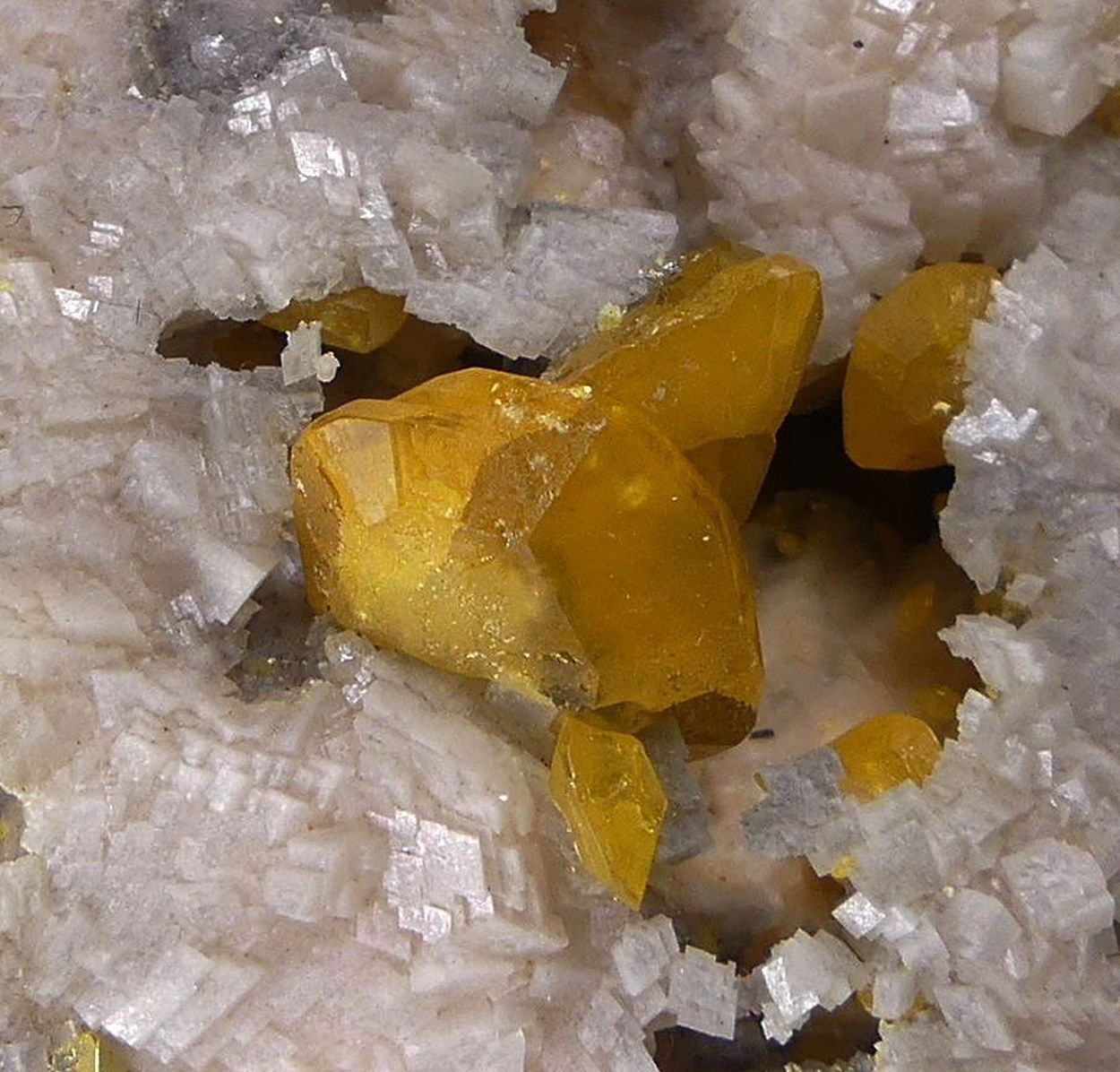 Wulfenite On Dolomite