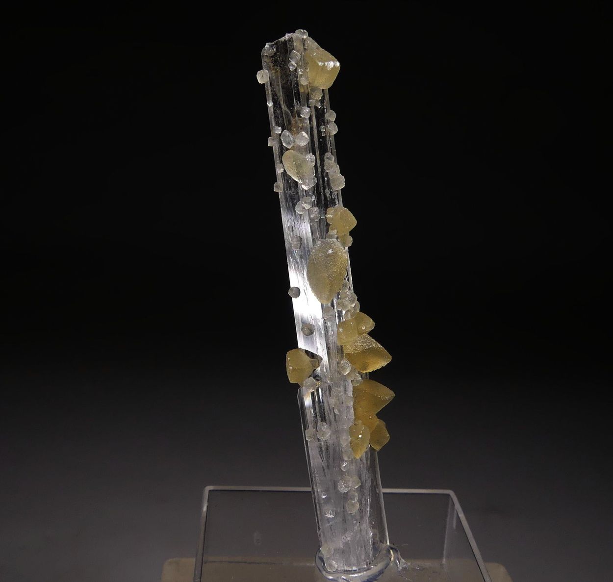 Calcite On Scolecite