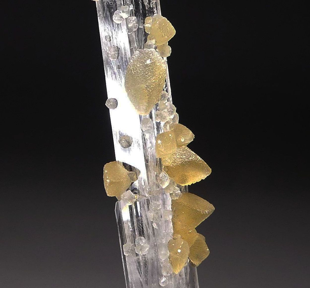 Calcite On Scolecite
