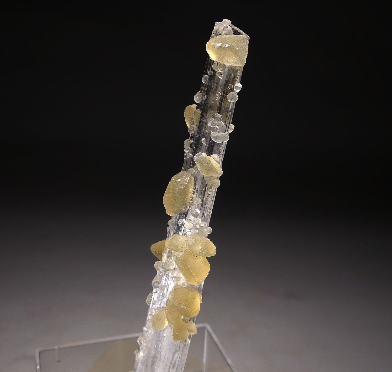Calcite On Scolecite