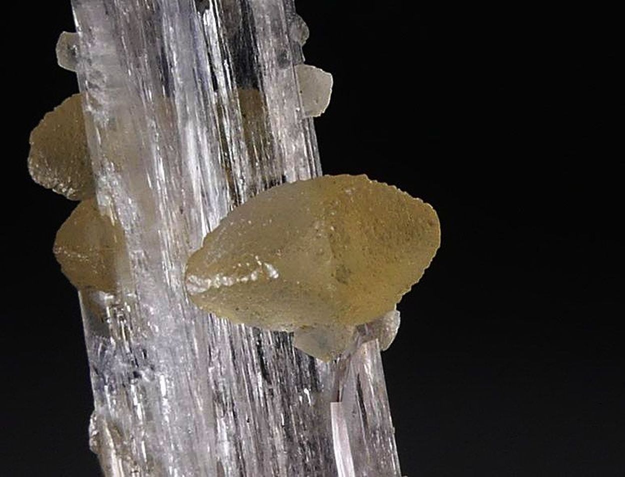 Calcite On Scolecite