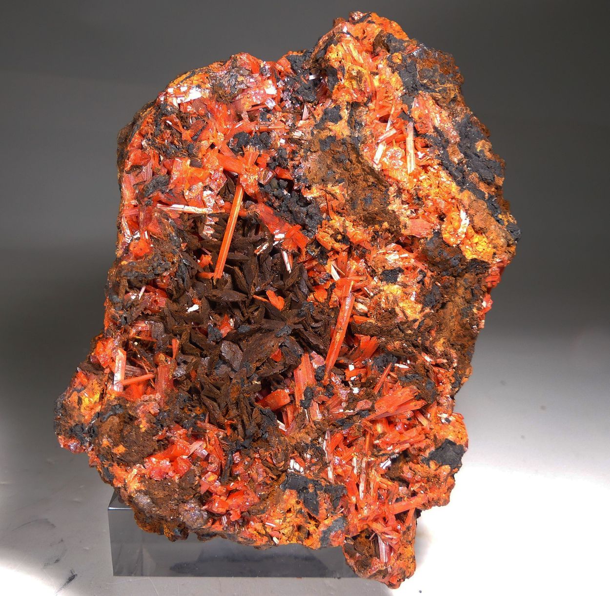 Crocoite On Siderite