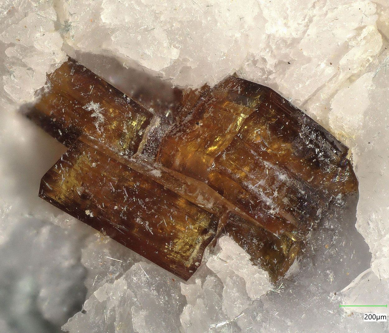 Joaquinite On Crossite & Natrolite
