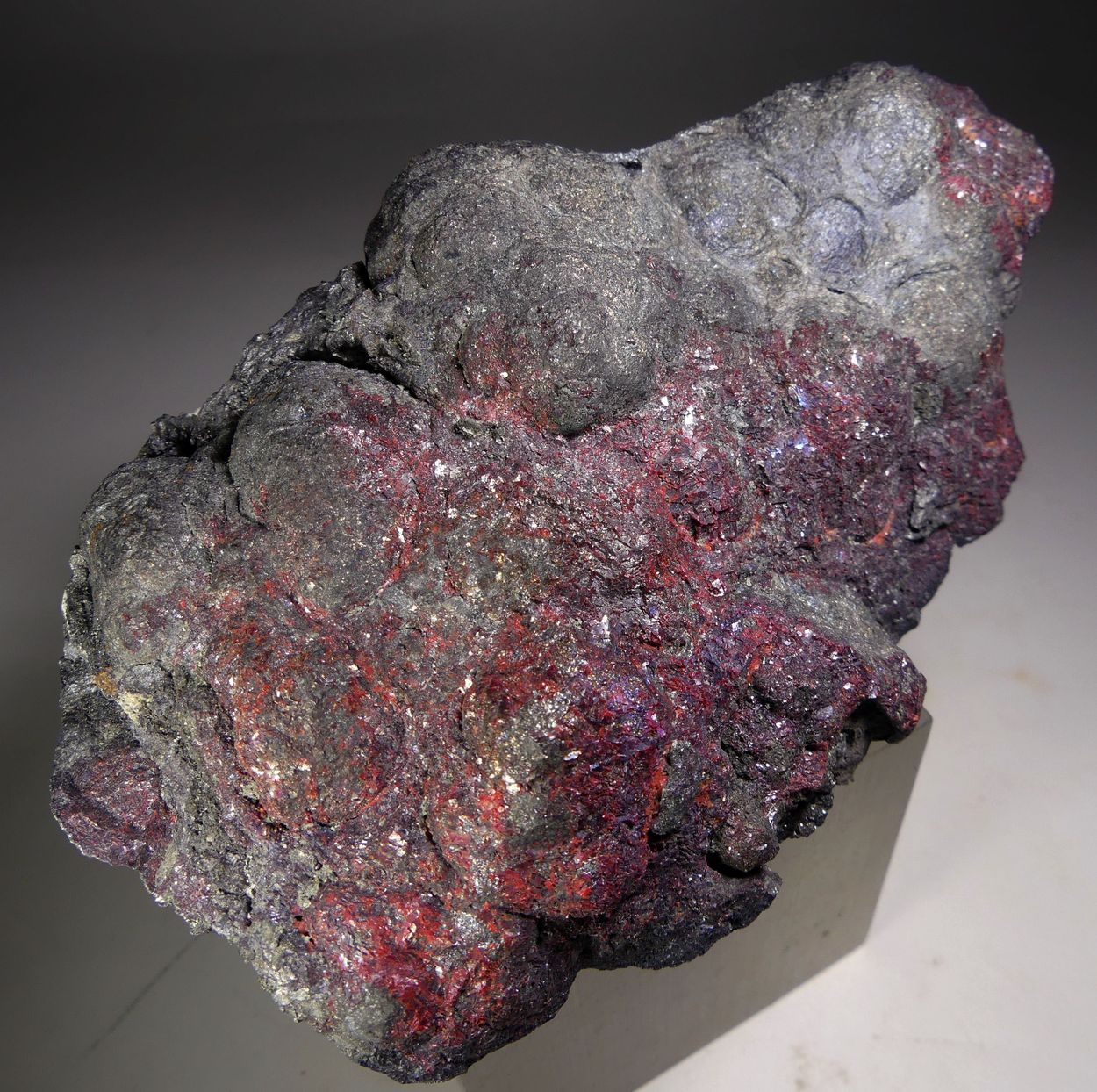 Proustite On Native Arsenic With Safflorite