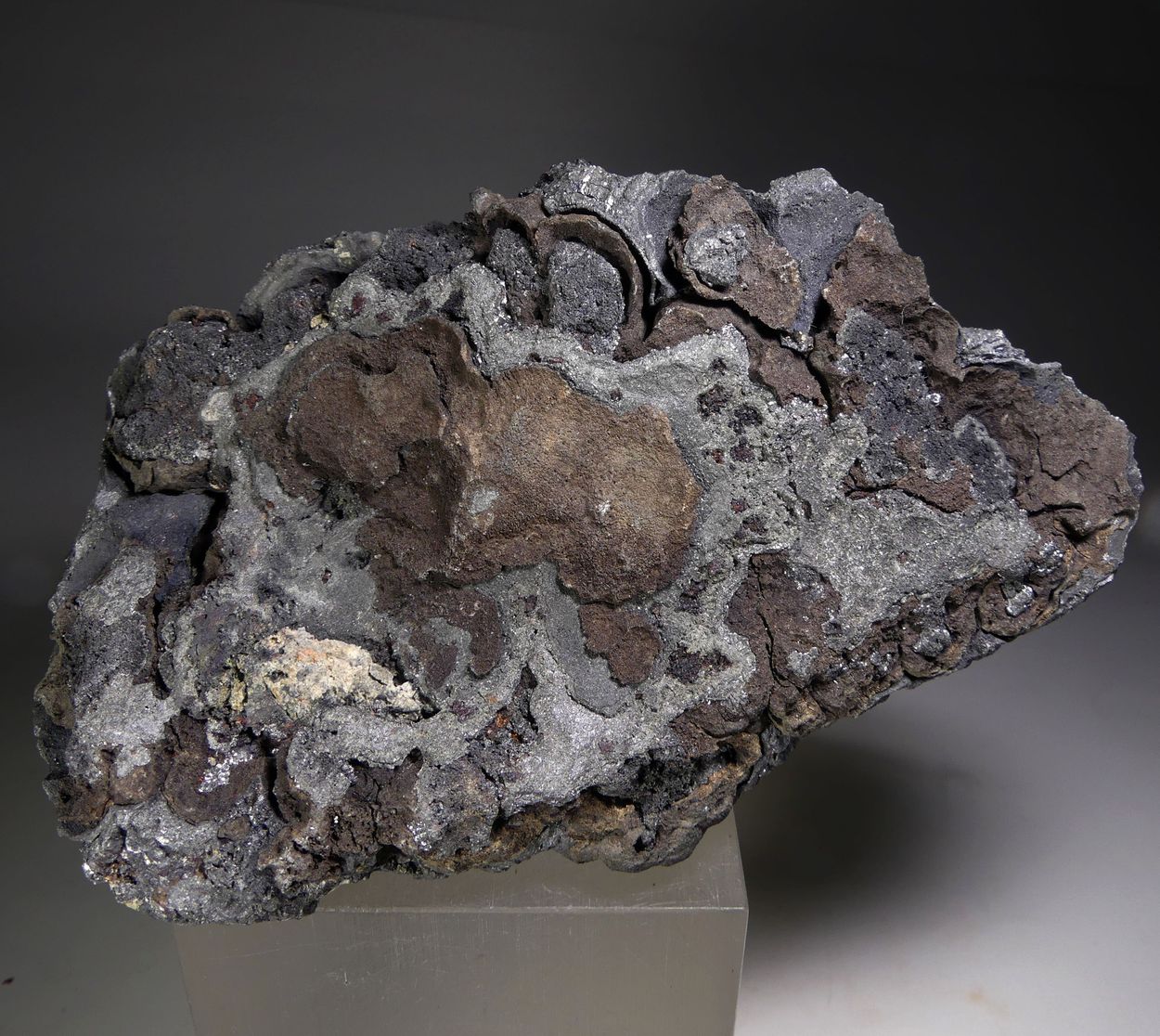 Proustite On Native Arsenic With Safflorite