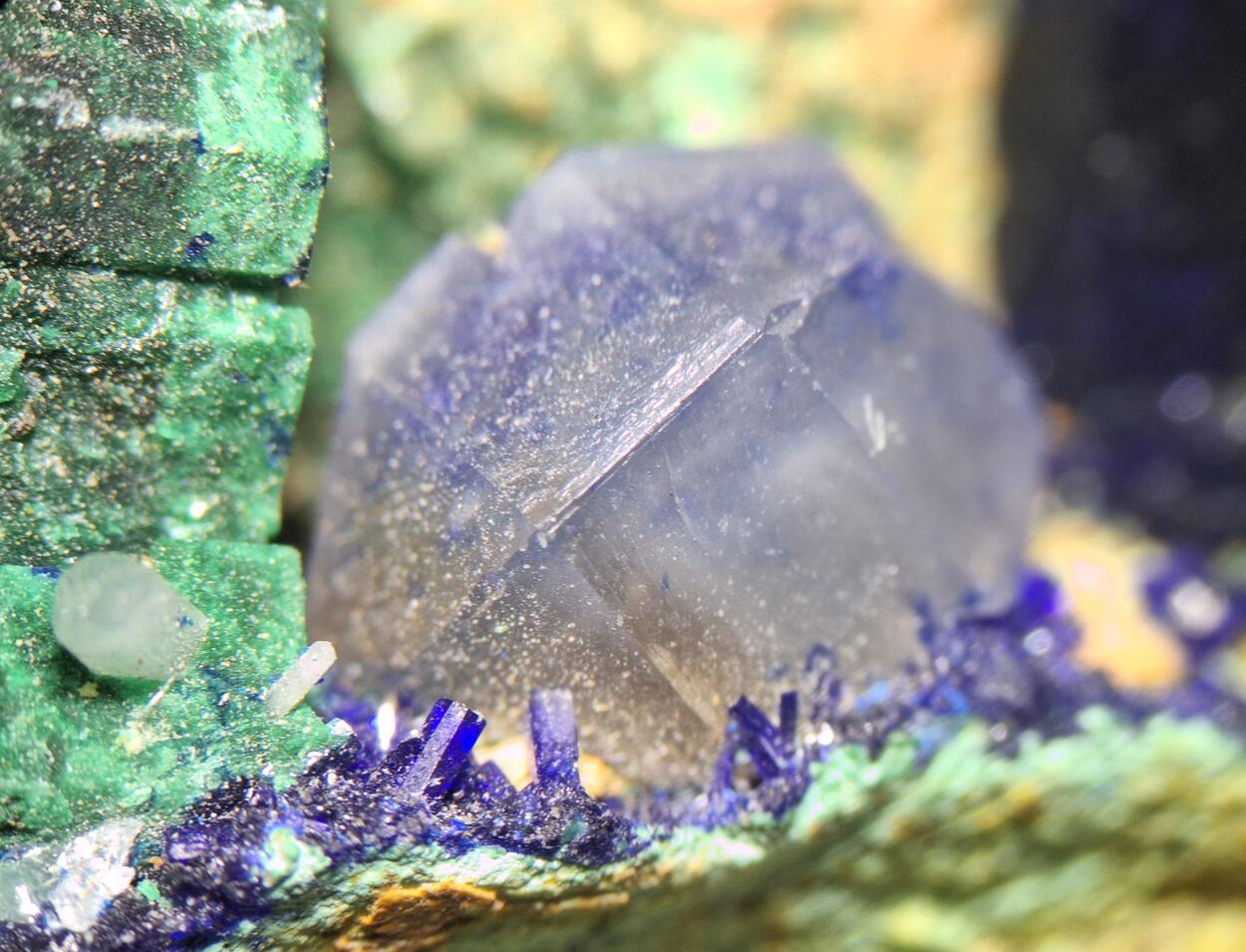 Malachite Psm Azurite With Cerussite & Azurite