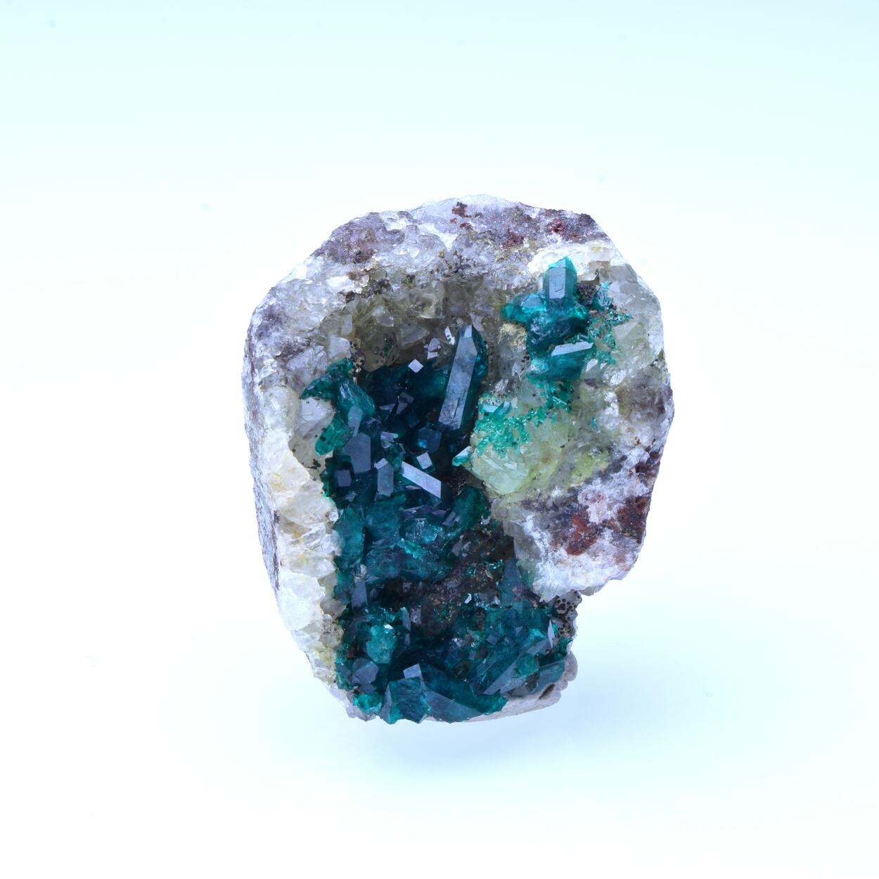 Dioptase & Quartz